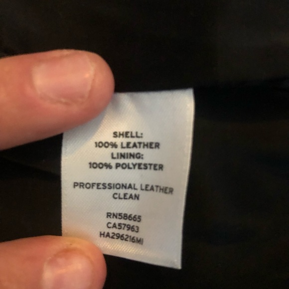 Nordstrom Halogen Asymmetrical Wrap Leather Skirt - Picture 5 of 6